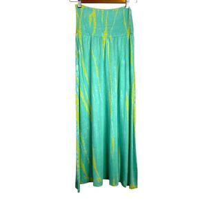 SOLUNA Swim Convertible Maxi Skirt Cover-Up in Seafoam Green Tie-Dye Women’s M/L